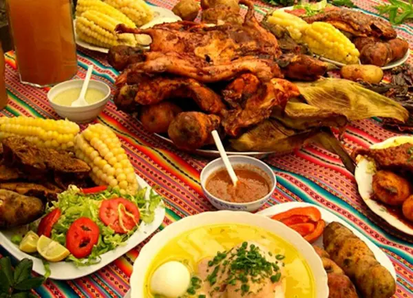 carnvales en Peru gastronomia