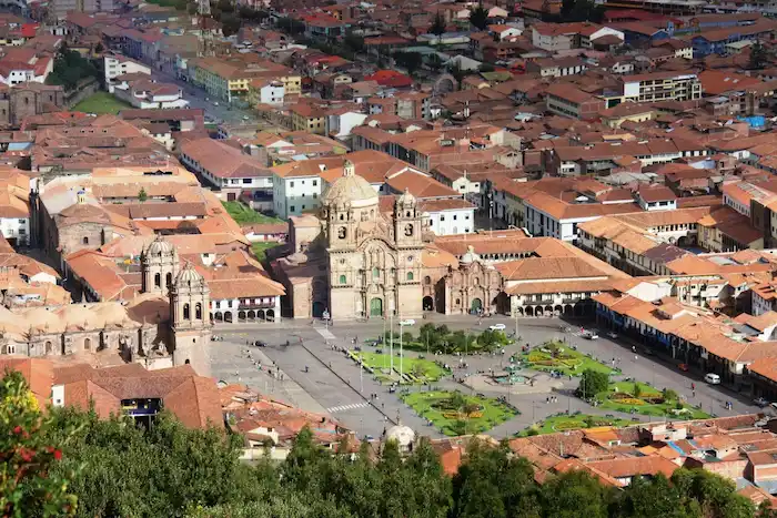Imagen de la plaza de armas de Cusco - Perú en noviembre